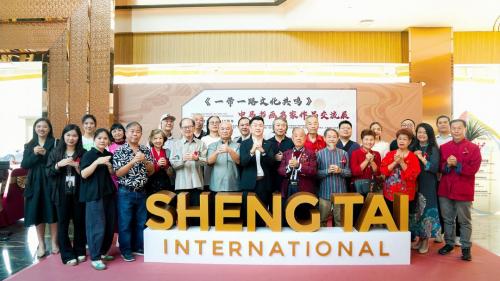 一带一路文化共鸣 中马书画名家交流展在郑和文化馆启幕水墨丹青续写六百年海上丝路情